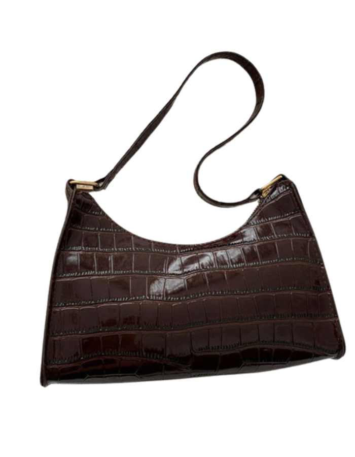 SHOPIQAT New Fashion Embossed Hand Bag Temperament Stone Pattern Shoulder Bag - Premium from shopiqat - Just $7.500! Shop now at shopiqat