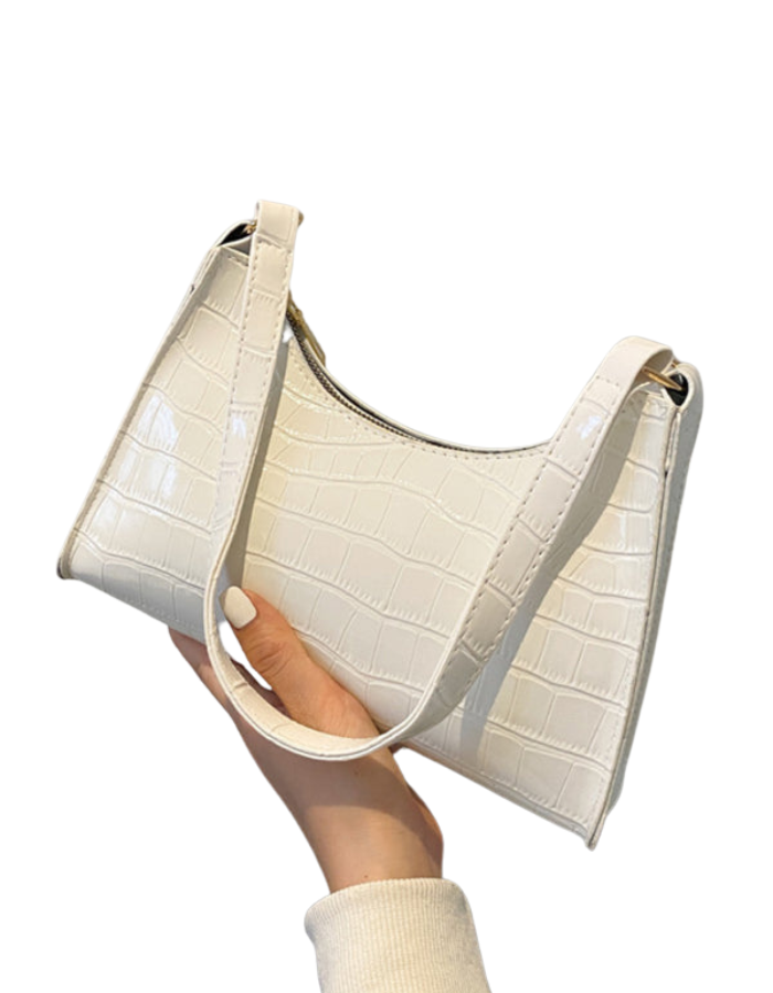 SHOPIQAT New Fashion Embossed Hand Bag Temperament Stone Pattern Shoulder Bag - Premium from shopiqat - Just $7.500! Shop now at shopiqat