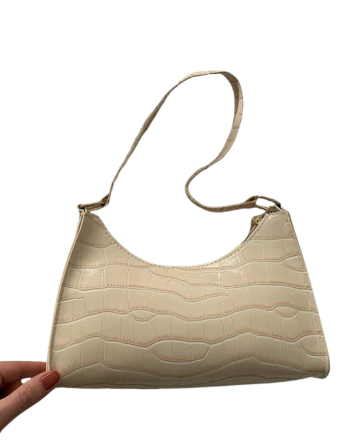 SHOPIQAT New Fashion Embossed Hand Bag Temperament Stone Pattern Shoulder Bag - Premium from shopiqat - Just $7.500! Shop now at shopiqat