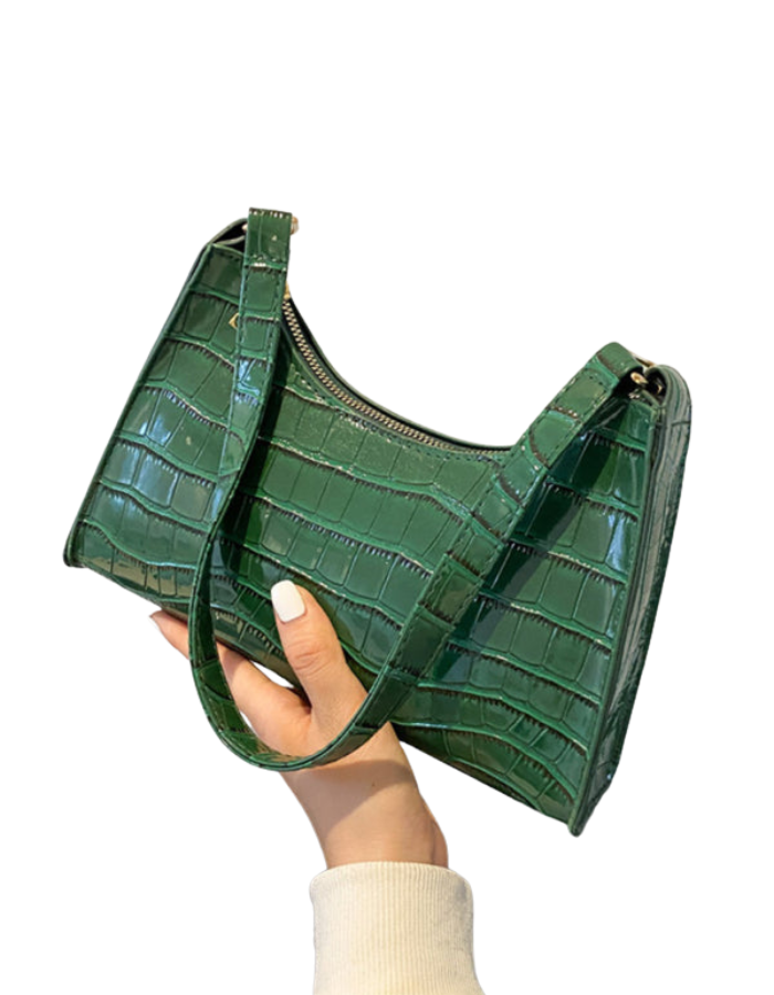 SHOPIQAT New Fashion Embossed Hand Bag Temperament Stone Pattern Shoulder Bag - Premium from shopiqat - Just $7.500! Shop now at shopiqat