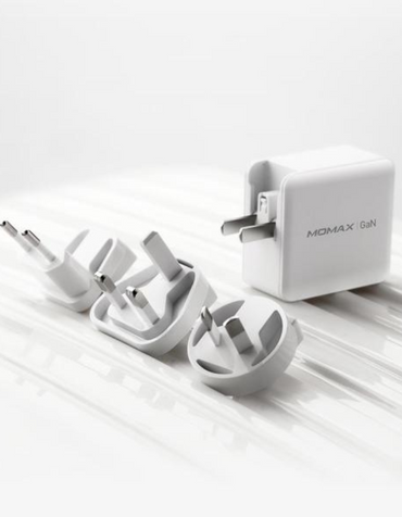 Momax GaN Dual Type-C PD Wall Charger Travel Charger (65W Max)