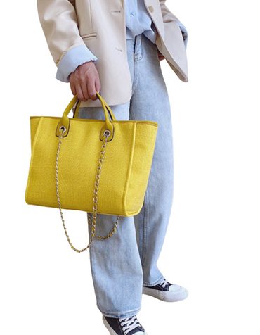 SHOPIQAT Bucket Women's Large Capacity Portable Single Shoulder Diagonal Chain Tote Bag - Premium from shopiqat - Just $11.250! Shop now at shopiqat