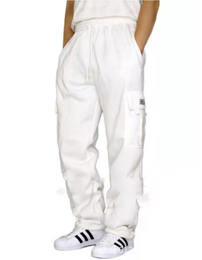 SHOPIQAT New Sports and Leisure Loose Foot Multi-Pocket Tether Loose Overalls Trousers - Premium from shopiqat - Just $7.430! Shop now at shopiqat
