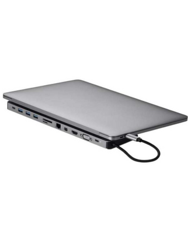 Momax One Link 12 in 1 Type-C PD Docking Station 4K - Grey