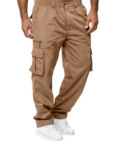 SHOPIQAT Men's Casual Multi-Pocket Loose Straight Cargo Pants - Premium from shopiqat - Just $7.900! Shop now at shopiqat
