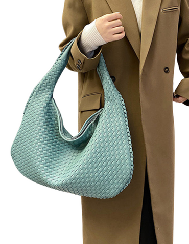 SHOPIQAT French High-End Woven Bag, Versatile Shoulder Armpit Bag, Niche Texture Portable Commuter Bag - Premium  from shopiqat - Just $14.250! Shop now at shopiqat