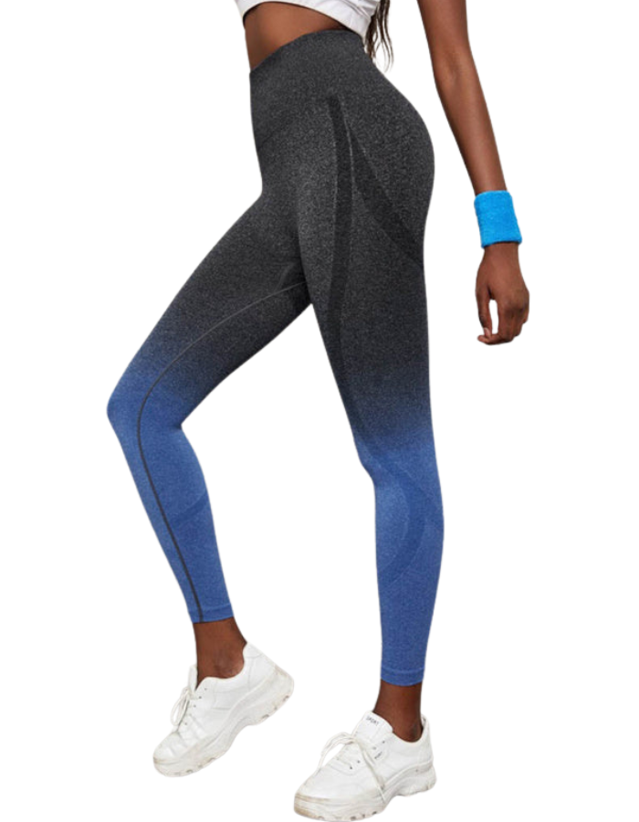 SHOPIQAT Women's Seamless High Waist Gradient Colour Seamless Sports Yoga Leggings - Premium from shopiqat - Just $6.850! Shop now at shopiqat