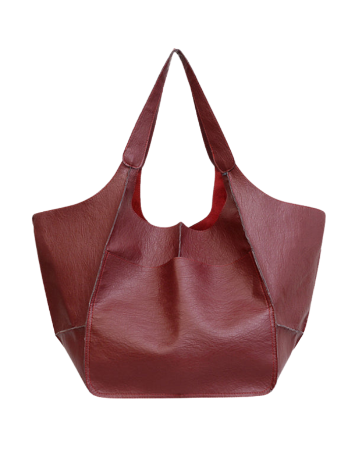 SHOPIQAT Simple Large Soft Leather Large Capacity One Shoulder Portable Tote Bag - Premium from shopiqat - Just $11.900! Shop now at shopiqat