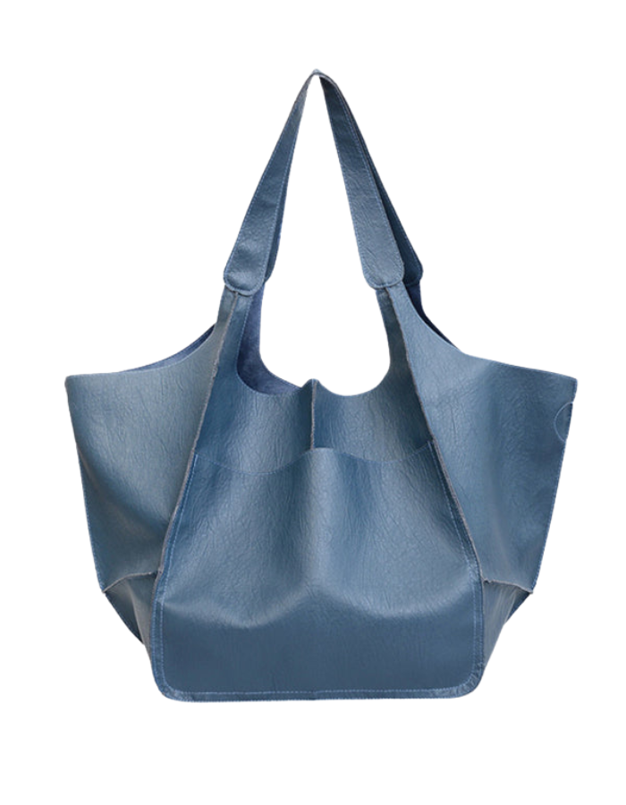 SHOPIQAT Simple Large Soft Leather Large Capacity One Shoulder Portable Tote Bag - Premium from shopiqat - Just $11.900! Shop now at shopiqat