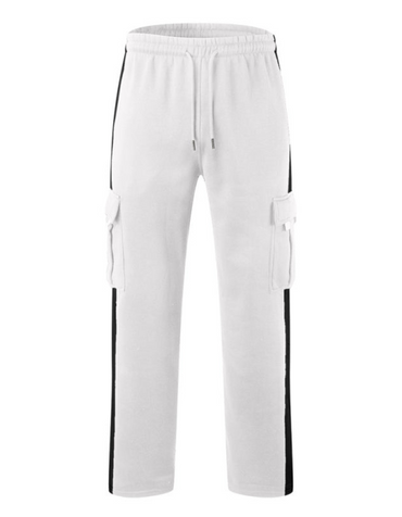 SHOPIQAT Men's Autumn and Winter Velvet Loose Multi-Pocket Lanyard Overalls Pants - Premium  from shopiqat - Just $8.250! Shop now at shopiqat