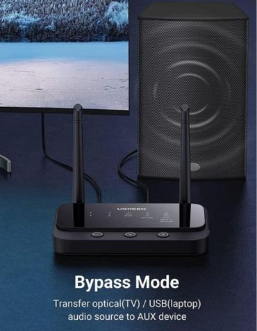 Ugreen Bluetooth 5.0 Transceiver with Receiver Antenna