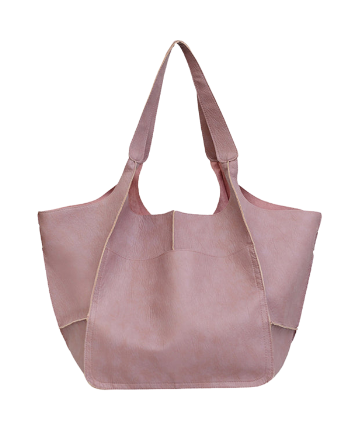 SHOPIQAT Simple Large Soft Leather Large Capacity One Shoulder Portable Tote Bag - Premium from shopiqat - Just $11.900! Shop now at shopiqat
