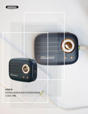 Remax Mini Radio Power Bank RPP-28 - Blue
