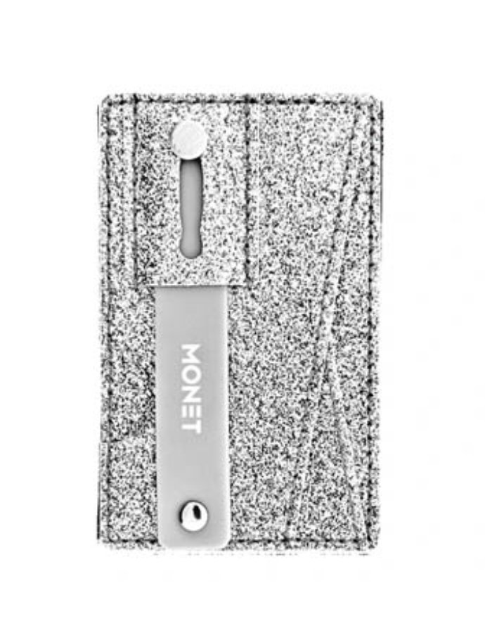 Monet Wallet Kickstand - Silver Glitter