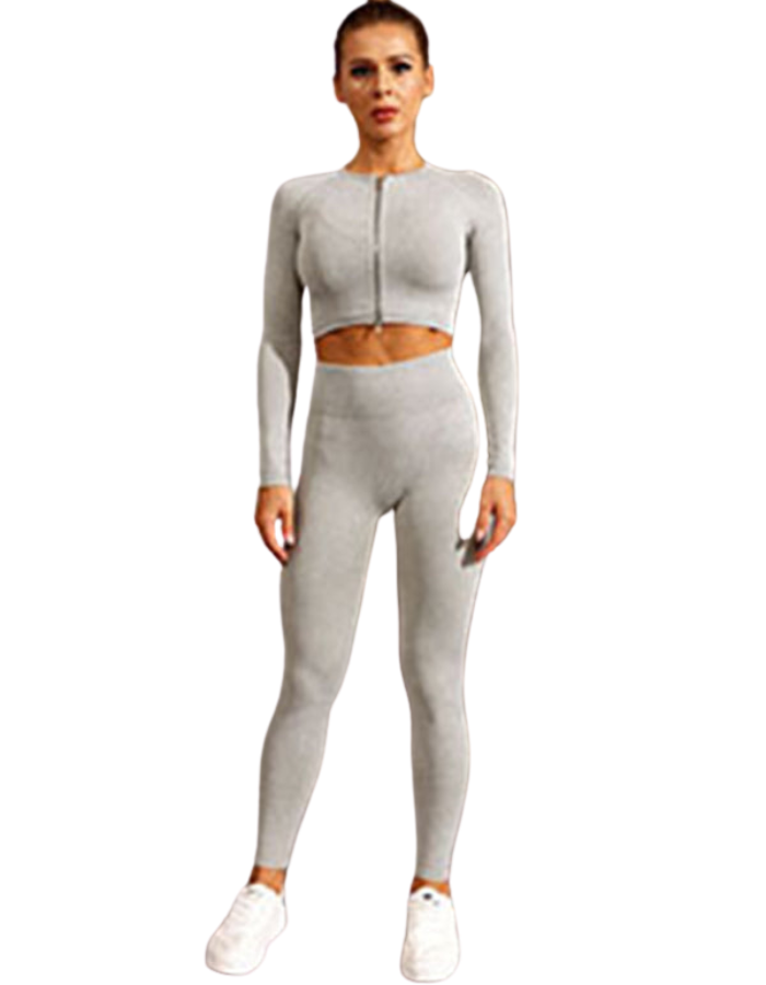 SHOPIQAT New Multi-Colour Fitness Long-Sleeved Yoga Zipper Jacket - Premium  from shopiqat - Just $8.600! Shop now at shopiqat