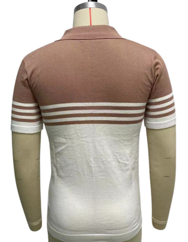 SHOPIQAT New Knitwear Short-Sleeved Colour-Blocking Business Polo Shirt - Premium from shopiqat - Just $8.900! Shop now at shopiqat