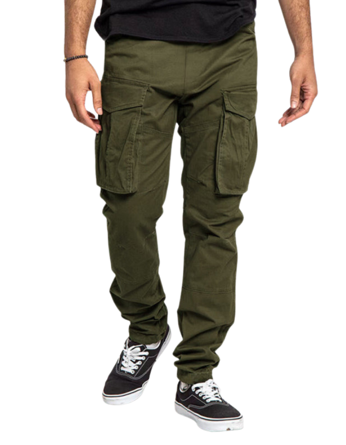 SHOPIQAT Men's Solid Colour Multi-Pocket Casual Cargo Pants - Premium from shopiqat - Just $10.500! Shop now at shopiqat