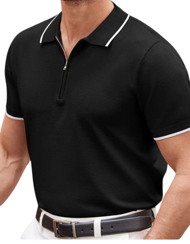 SHOPIQAT New Style Zipper Sweater Casual Business Polo Shirt - Premium from shopiqat - Just $11.750! Shop now at shopiqat