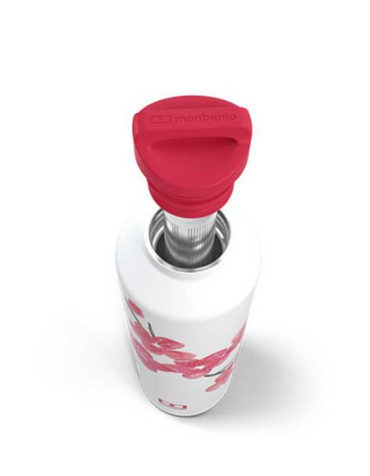 Monbento - MB Steel Graphic Blossom Water Bottle - Stainless Steel - 0.500 L