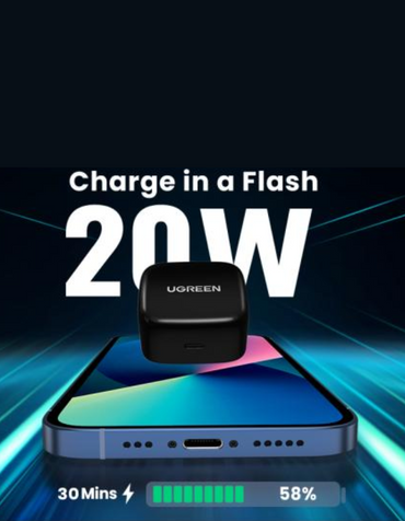 Ugreen USB - C PD Fast Wall Charger - Black