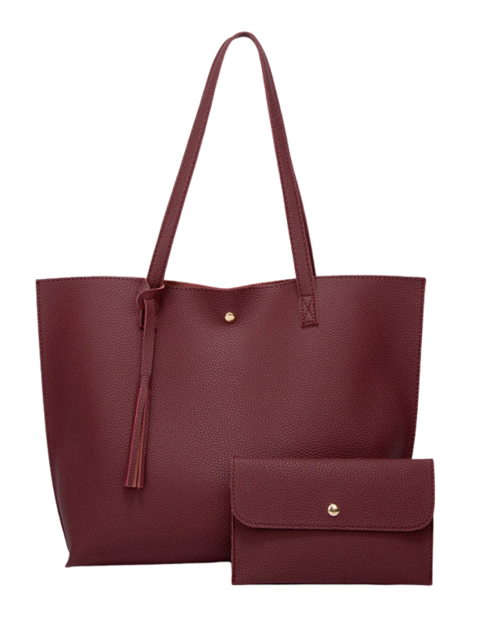 SHOPIQAT Tassel Zip Large Capacity Shoulder Tote Bag - Premium from shopiqat - Just $7.950! Shop now at shopiqat