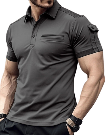 SHOPIQAT New Pocket Men's Muscle Sports Polo Shirt - Premium from shopiqat - Just $8.500! Shop now at shopiqat