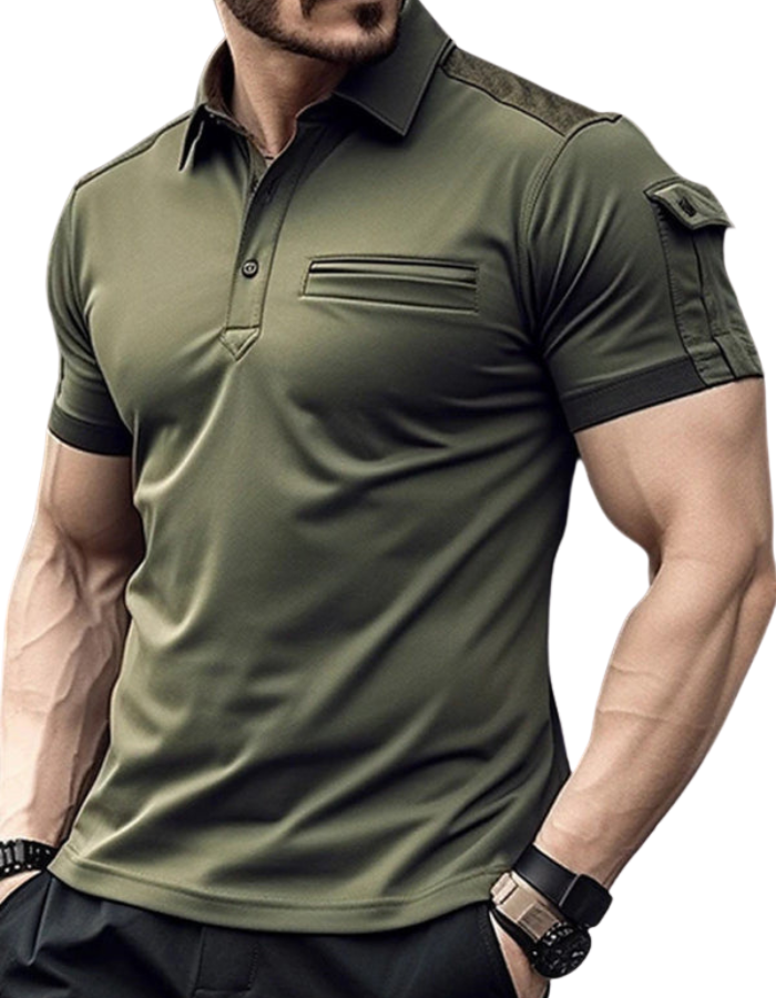 SHOPIQAT New Pocket Men's Muscle Sports Polo Shirt - Premium from shopiqat - Just $8.500! Shop now at shopiqat