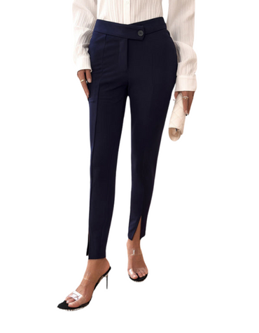 SHOPIQAT Women's New Temperament Commuting Slim Fit Front Slit Suit Trousers - Premium  from shopiqat - Just $8.600! Shop now at shopiqat