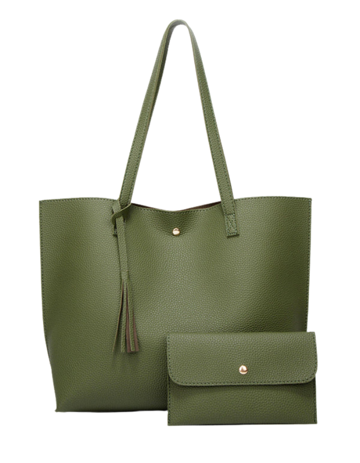 SHOPIQAT Tassel Zip Large Capacity Shoulder Tote Bag - Premium  from shopiqat - Just $7.950! Shop now at shopiqat