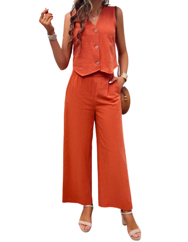 SHOPIQAT New Spring and Summer Casual Temperament Vest Suit - Premium from shopiqat - Just $11.250! Shop now at shopiqat