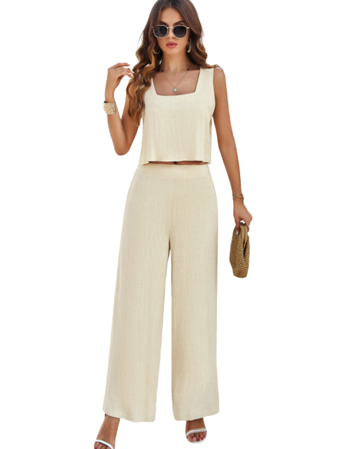 SHOPIQAT New Casual Sleeveless Vest and Trousers Suit - Premium from shopiqat - Just $14.200! Shop now at shopiqat