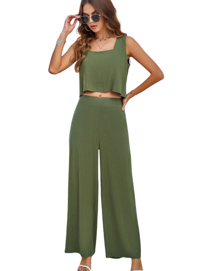 SHOPIQAT New Casual Sleeveless Vest and Trousers Suit - Premium from shopiqat - Just $14.200! Shop now at shopiqat