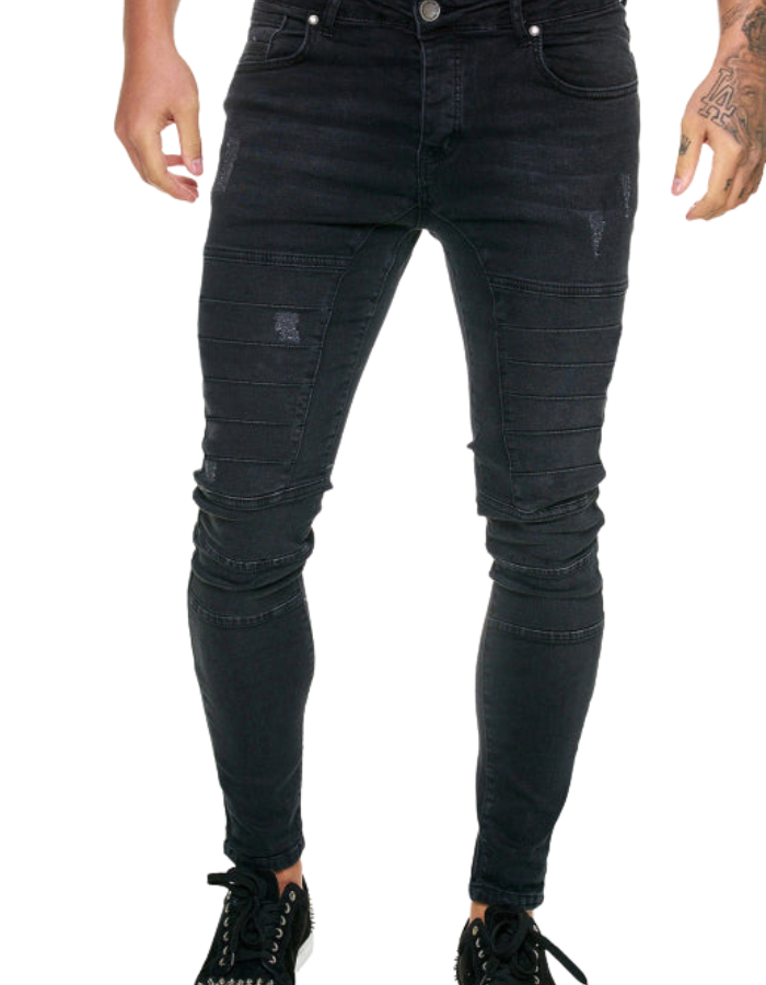 SHOPIQAT Men's Fashion High Waist Slim Jeans - Premium from shopiqat - Just $11.400! Shop now at shopiqat