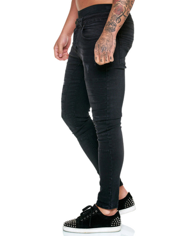 SHOPIQAT Men's Fashion High Waist Slim Jeans - Premium from shopiqat - Just $11.400! Shop now at shopiqat