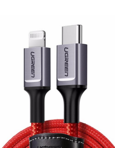 Ugreen USB-C To Lightning Cable 1M - Red