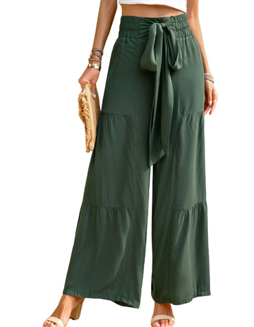 SHOPIQAT New Summer Loose Casual Wide-Leg Solid Colour Trousers - Premium from shopiqat - Just $10.250! Shop now at shopiqat