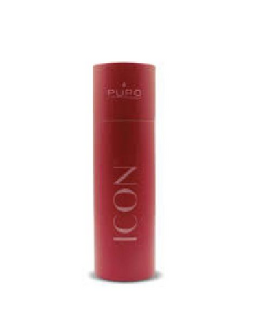 Puro Icon Fluo Stainless Steel Bottle 500ml - Red
