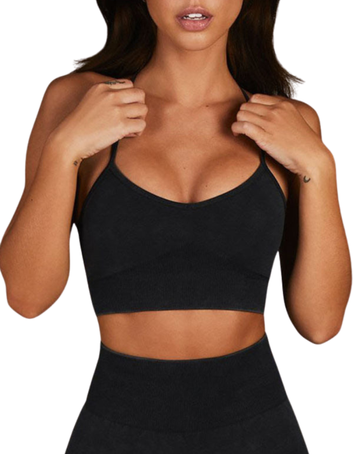 SHOPIQAT New Tight Yoga Sports Bra Halter Top - Premium  from shopiqat - Just $5.850! Shop now at shopiqat