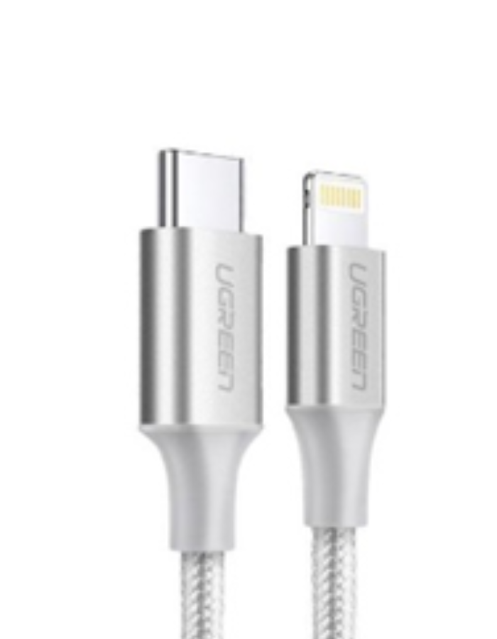 Ugreen Lightning to Type- C (2.0) CABLE 1M - Whote