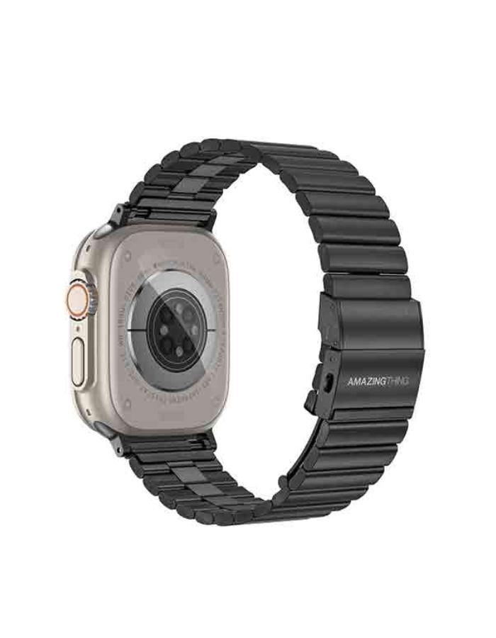 Amazing Thing Titan Steel Band for Watch 49/45mm (Black) - Premium from shopiqat - Just $14! Shop now at shopiqat