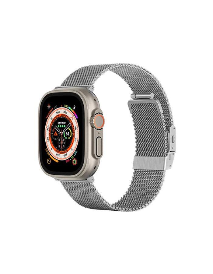 Amazing Thing Titan Metal Band for Watch 49/45mm (Silver) - Premium from shopiqat - Just $15! Shop now at shopiqat