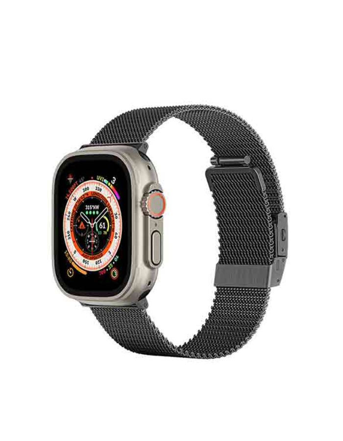 Amazing Thing Titan Metal Band for Watch 49/45mm (Black) - Premium from shopiqat - Just $15! Shop now at shopiqat