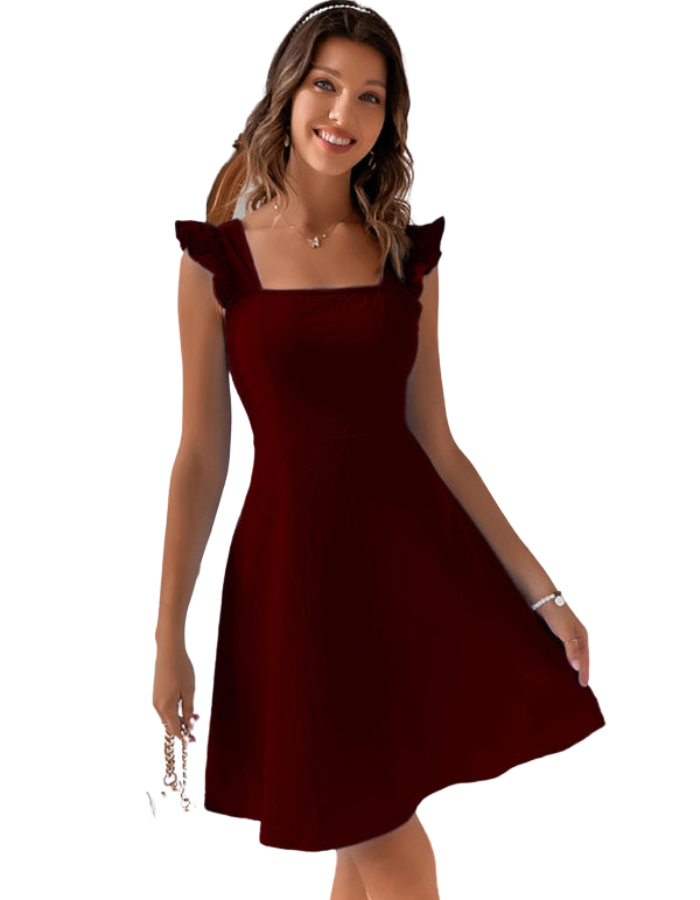 SHOPIQAT New Pastoral Style Suspenders, Sweet Short Skirt, Temperament Commuting Holiday Beach Dress - Premium from shopiqat - Just $7.650! Shop now at shopiqat
