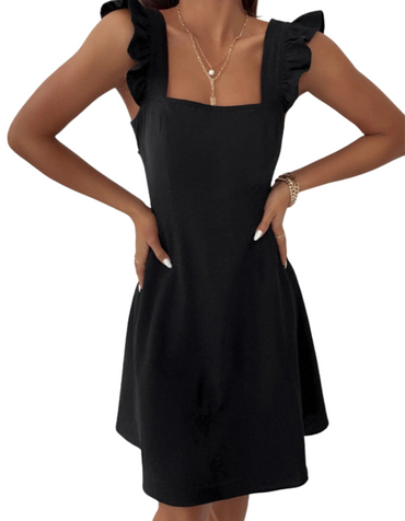SHOPIQAT New Pastoral Style Suspenders, Sweet Short Skirt, Temperament Commuting Holiday Beach Dress - Premium from shopiqat - Just $7.650! Shop now at shopiqat