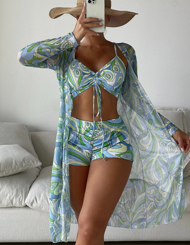 SHOPIQAT 3-Pieces Set Bikini Swimwear