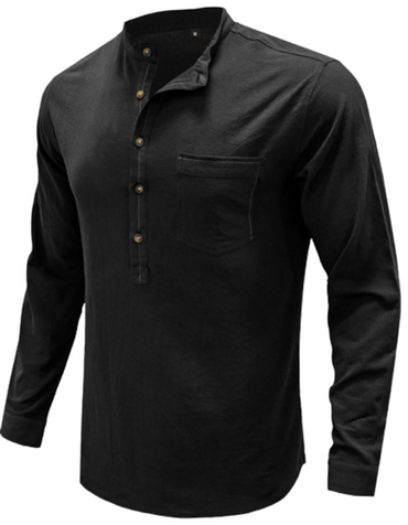 SHOPIQAT Long Sleeve Henley