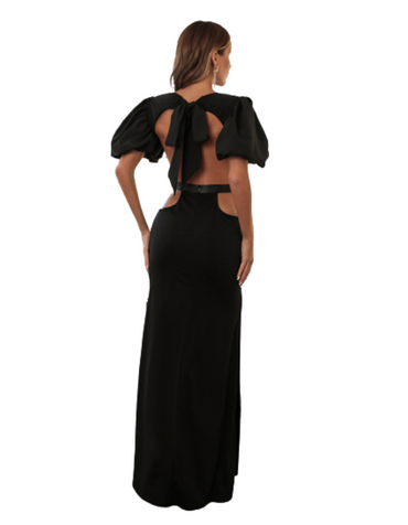 SHOPIQAT Hip Long Puff Sleeve Dress - Premium from shopiqat - Just $12.900! Shop now at shopiqat
