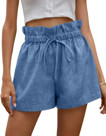SHOPIQAT Ruffled Drawstring Pull-on Shorts - Premium  from shopiqat - Just $5.900! Shop now at shopiqat