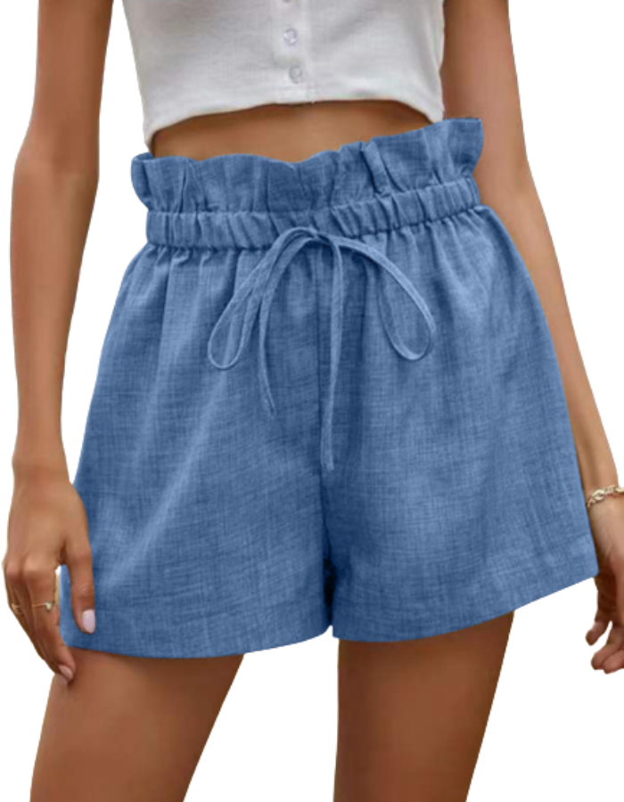 SHOPIQAT Ruffled Drawstring Pull-on Shorts - Premium from shopiqat - Just $5.900! Shop now at shopiqat