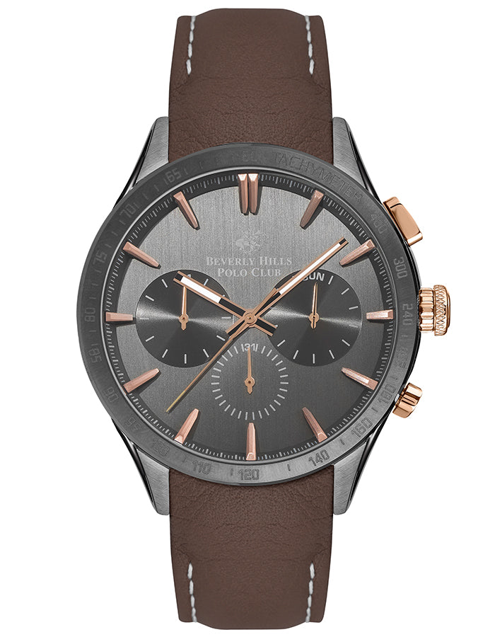 BEVERLY HILLS POLO CLUB Men's Multi Function Black Dial Watch - Premium from shopiqat - Just $42.500! Shop now at shopiqat